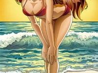 Manga beach girl