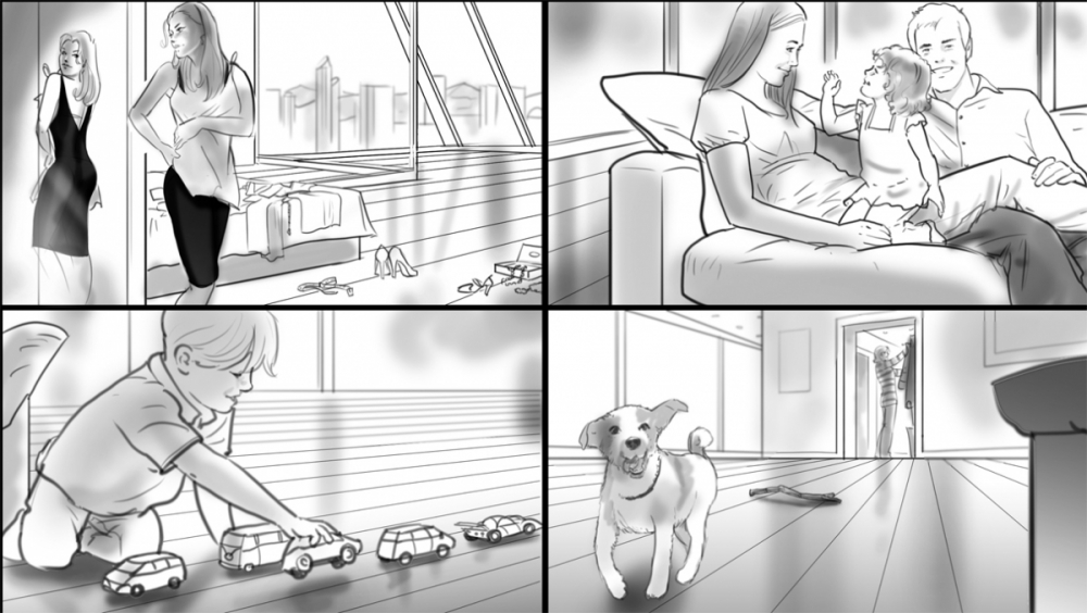 Storyboards, Animatics, Key-Visuals