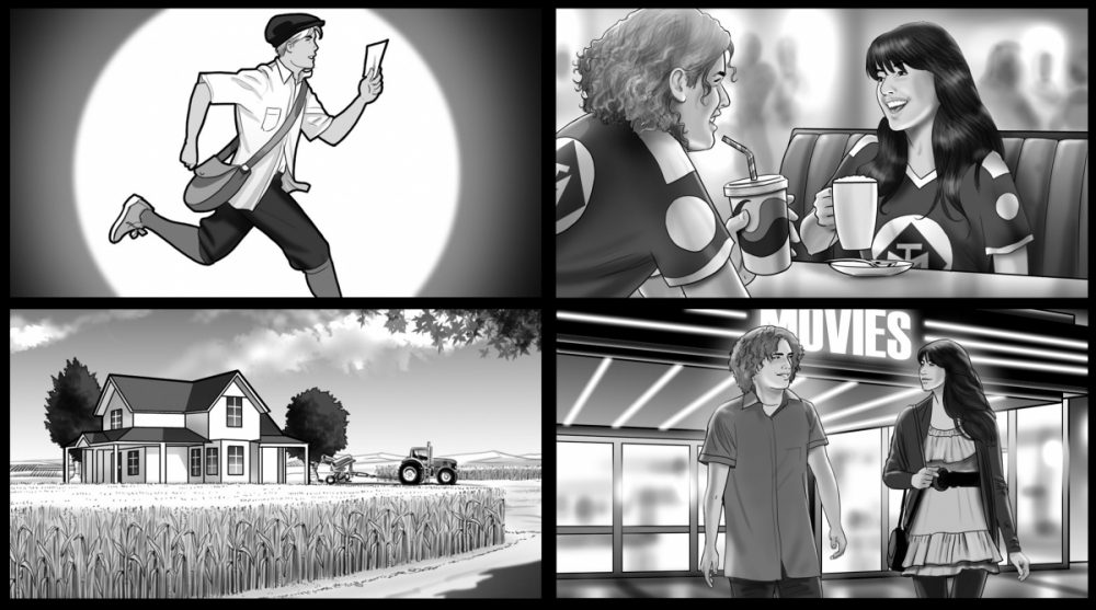 Storyboards, Animatics, Key-Visuals, Editorial Art