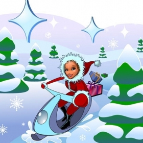 Scooter-santa-kl Scooter-santa-kl