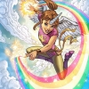 ArtworkUnicornGirlInks colorsflat art